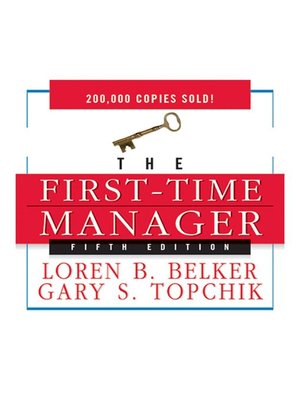 cover image of The First Time Manager